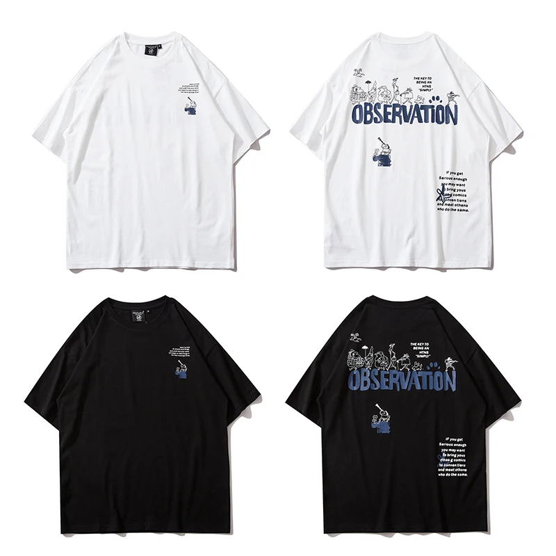 

2021 Summer New Korean Men T Shirt Simple Letter Printing Harajuku Style White Black Fashion Short Sleeve Sport Tshirt Camisetas