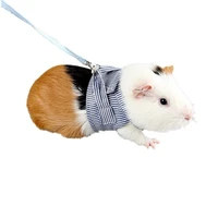1pc pet hamster traction strap outdoor training soft cotton clothes rope for hamster guinea pig rabbit accessories pet products