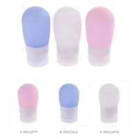 empty travel bottles leakproof silicone refillable travel containers squeezable tubo de viaje sets cosmetic toiletry containers
