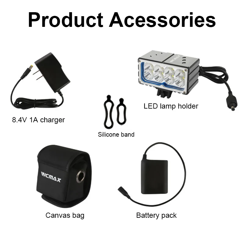 구매 8 * XM-L2 LED 자전거 라이트 랜턴 Farol 자전거 프론트 램프 3 모드 MTB 헤드 라이트 18650 배터리 팩 사이클링 손전등