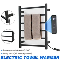 stainless steel bathroom equipment electric towel rack temperature time control smart home heated towel rail towel warmer