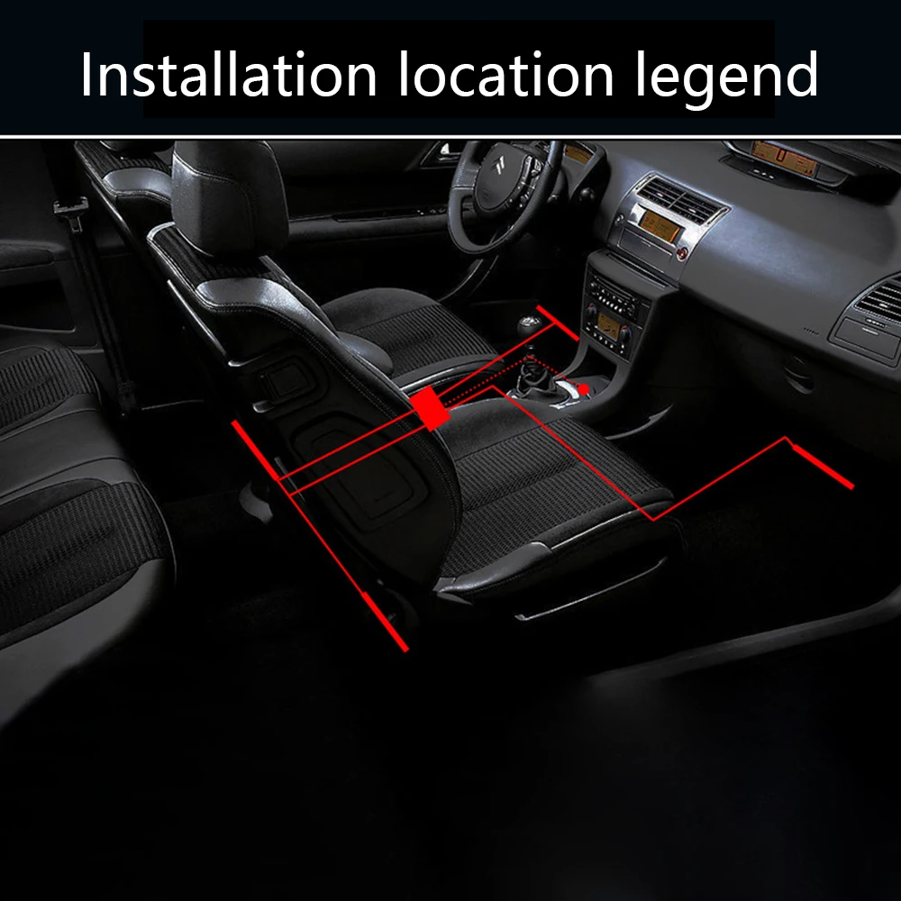 CARCTR 9SMD LED Автомобильный атмосферный свет RGB светодиодные полосы света красочная