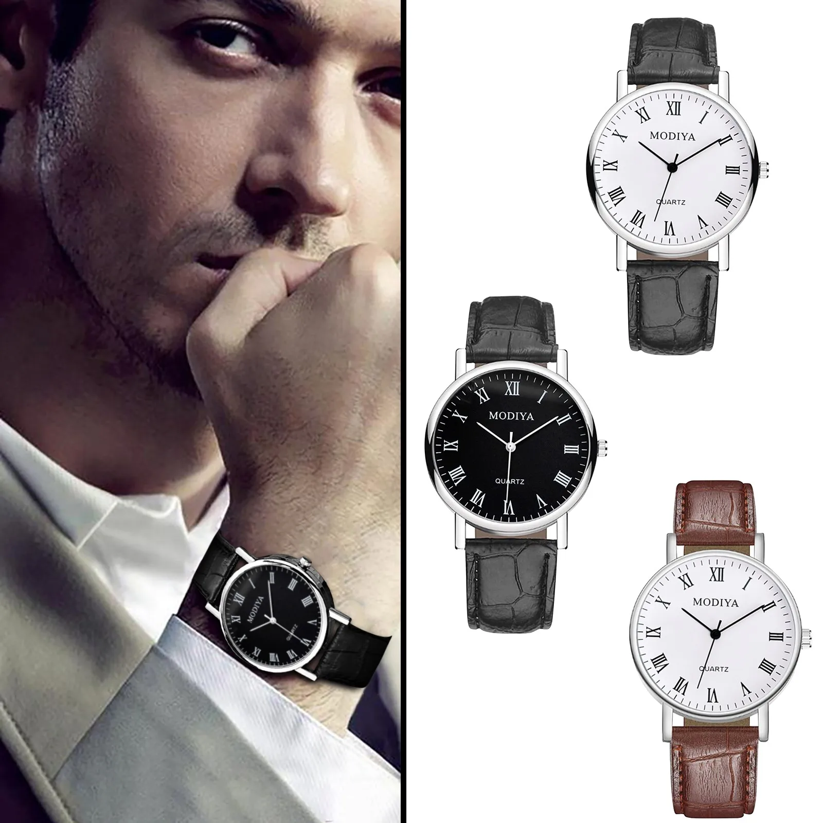 

Часы Мужские Fashion Exquisite Leather Retro Strap Quartz Men And Women Luxury Watches Мужские Часы 2021механика Top Luxury