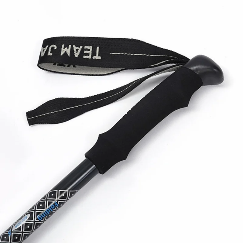 

2pcs Hiking Walking Sticks Aluminum Trekking Pole Ultralight Camping Hiking Foldable Walking Pole Telescopic Crutches
