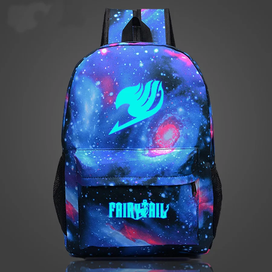 

Anime Fairy Tail Cosplay Backpack Luminous Student School Shoulder Bag Teentage Travel Laptop Bags Rucksack Gift