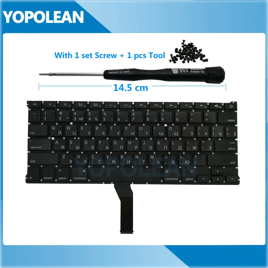 

Новая клавиатура с русской раскладкой для Apple Macbook Air 13 дюймов A1369 A1466 2011-2017