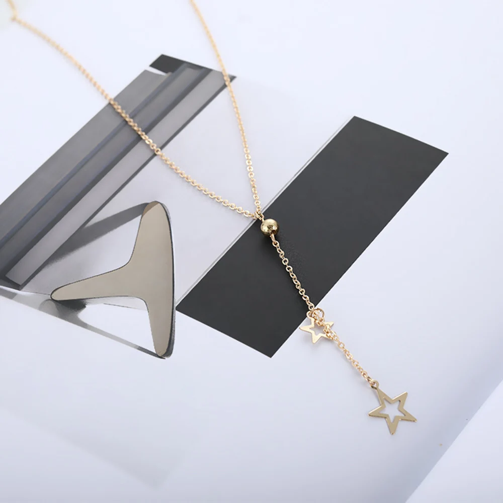 Европейский и американский стиль популярное ожерелье с пятиконечной звездой