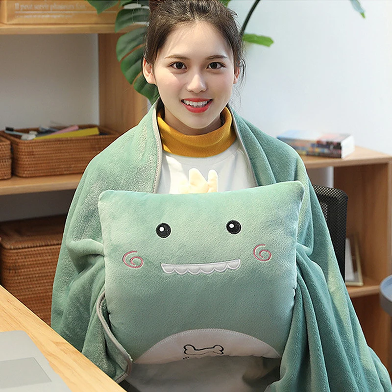 

Cartoon Cute Throw Pillows Cushions Blankets Mantas Cama Deken Dakimakura For Home Sofa Car Chairs Travel Para Bebe Baby Warm