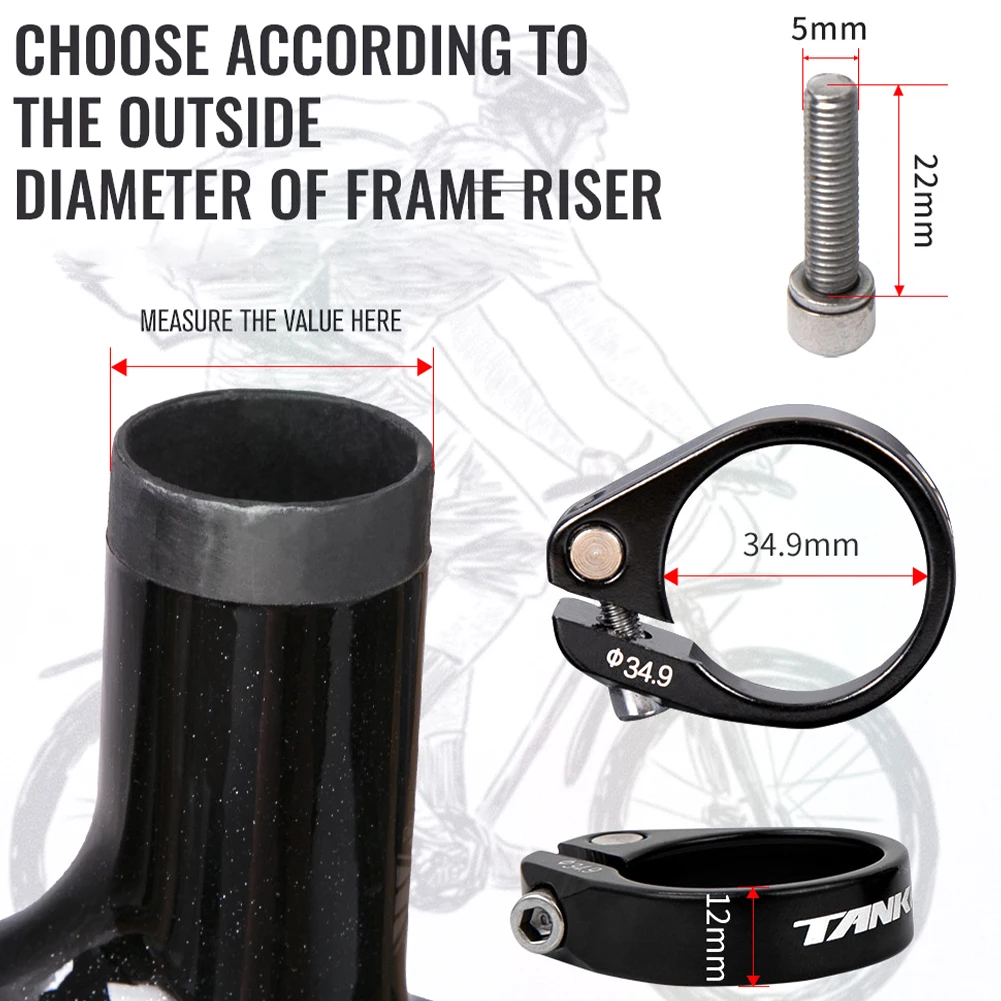 Зажим для подседельного штыря горного и дорожного велосипеда 31 8/34 9 мм |