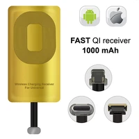 Micro USB Type Universal Fast Wireless Charger adapter For Samsung Redmi Note iPhone Android Wireless Charging Receiver