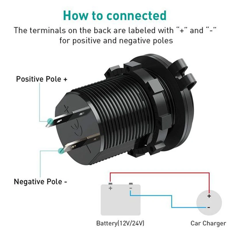 4.2A автомобиля 2 Порты и разъёмы Dual USB зарядное устройство адаптер гнездо для