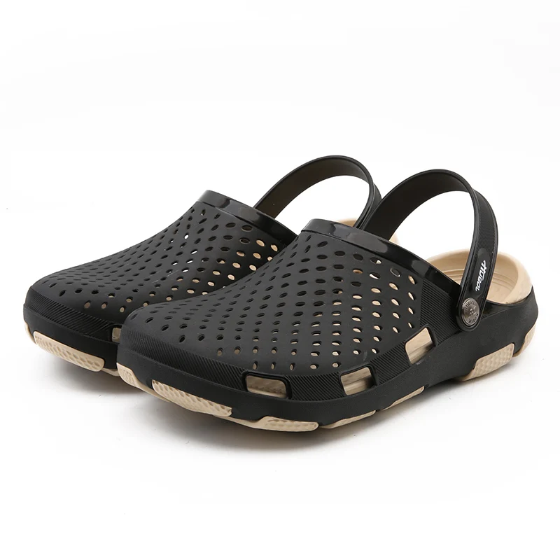 

New Summer Jelly Shoes High Quality Men's Casual Shoes Fashion Beach Sandals Hollow Slippers Men Flip Flops Light Sandals