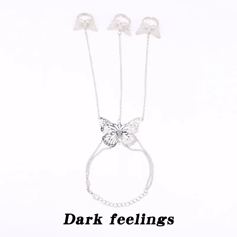 Ретро дворец Ветер бабочка браслет кольцо стиль барокко ювелирные изделия полые