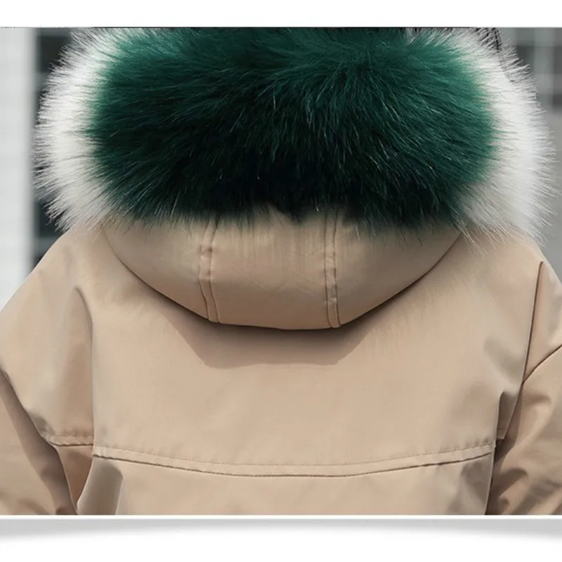 

Mid-length cotton-padded jacket women Korean version loose thick small padded jacket tooling parker padded jacket women trend
