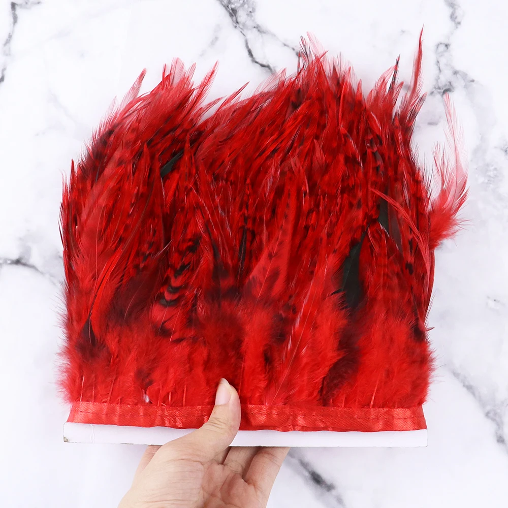 1 метр зеленый петух перья отделка Лента для ремесла платье аксессуары швейная