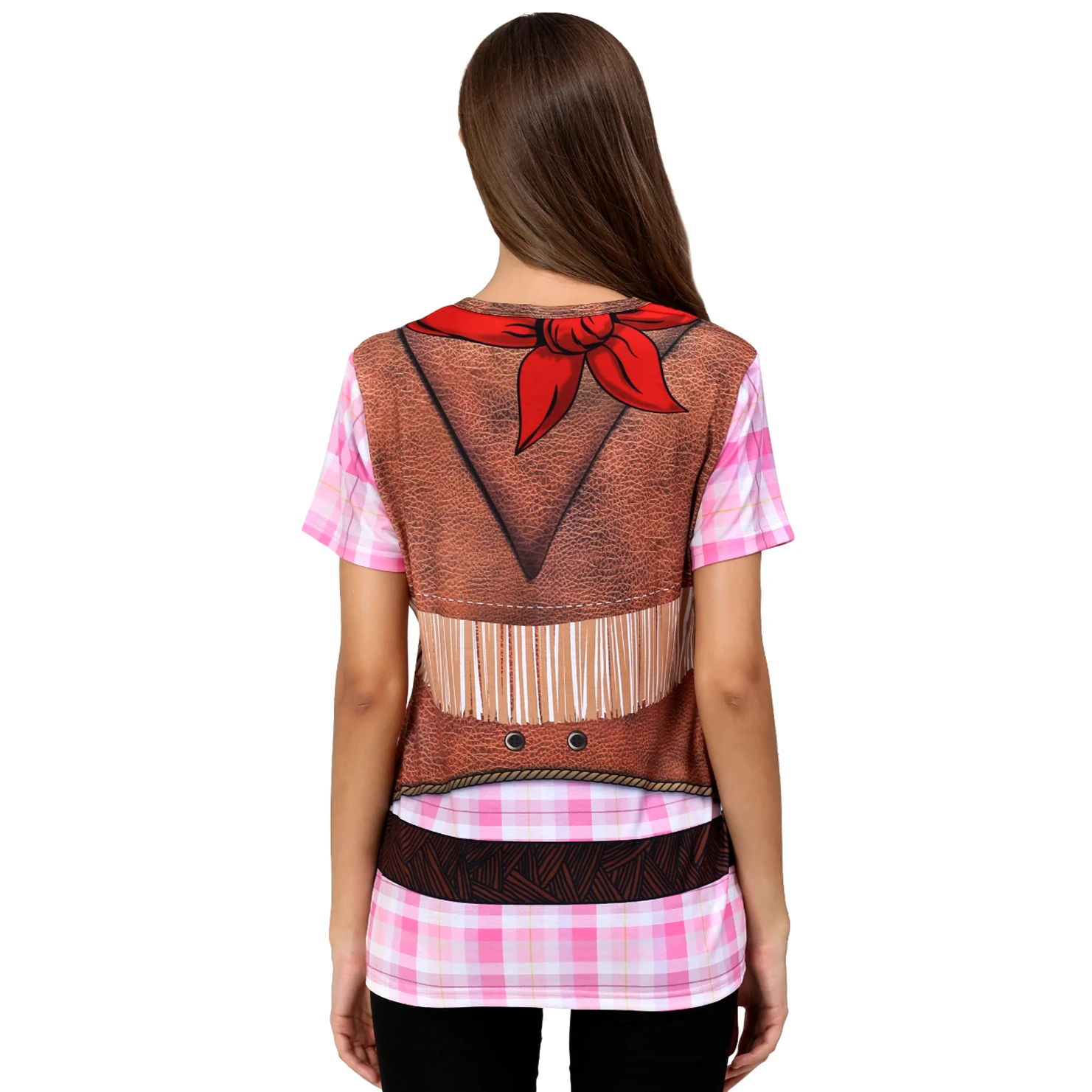 Костюм ковбоя пирата мариачи для женщин Хэллоуин 3D забавная футболка Марди Гра