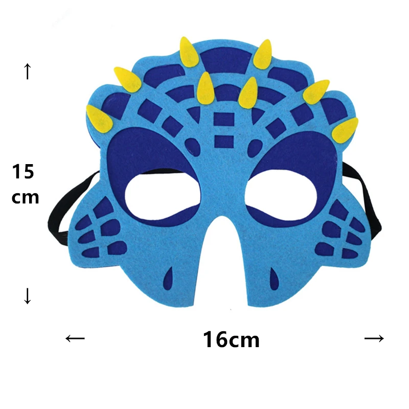 7 видов стилей динозавр Вечерние Маски войлочные Животные декоративные для
