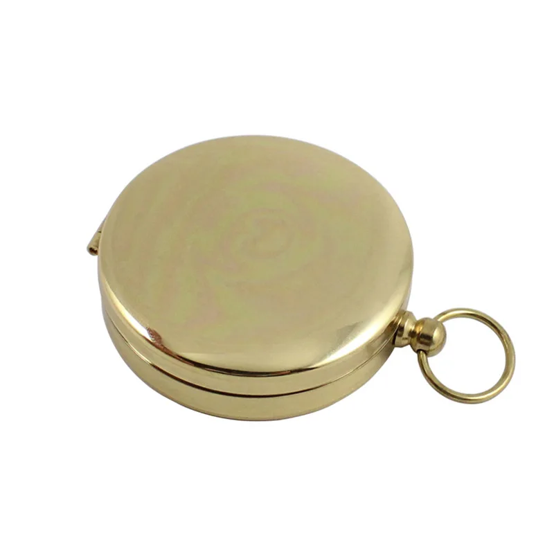 High Quality Camping Hiking Pocket Brass Golden Compass Portable Navigation for Outdoor Activities | Спорт и развлечения