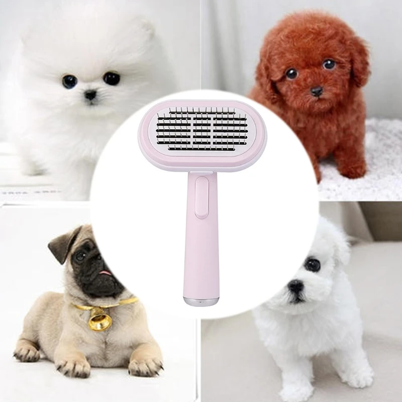 

Dog Or Cat Brush For Shedding And Grooming Premium Self Cleaning Slicker Brush 5 In 1 Hair Removal Comb Replace Comb