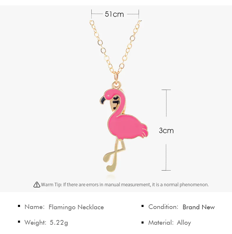 

Sailing Rain Female Animal Flamingo Pendant Necklace Women Jewelry Lady Girls Punk BFF necklace Gift Wholesale Jewelry