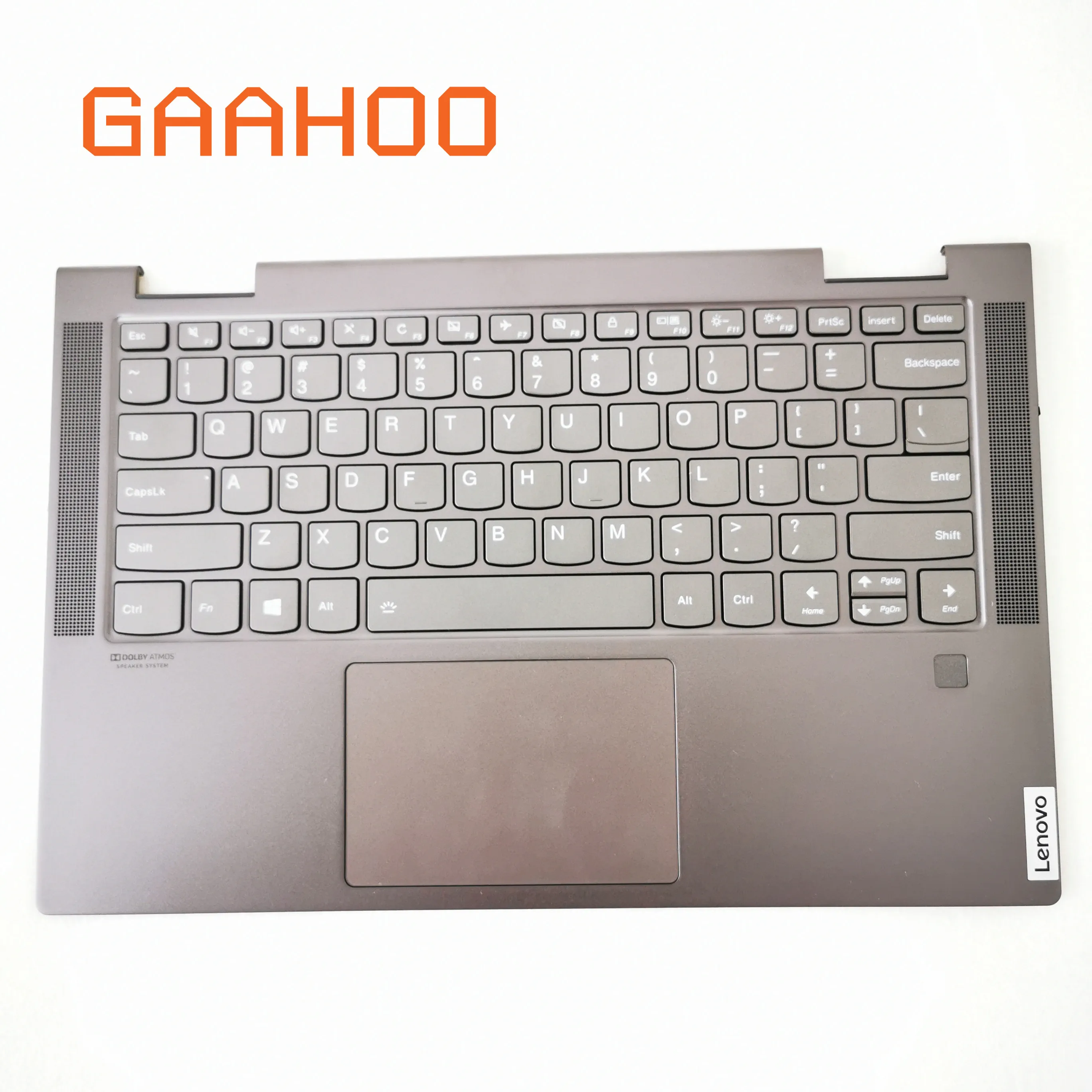 US клавиатура с подсветкой для LENOVO YOGA C740 14 Ноутбук Упор рук в сборе w/сенсорная
