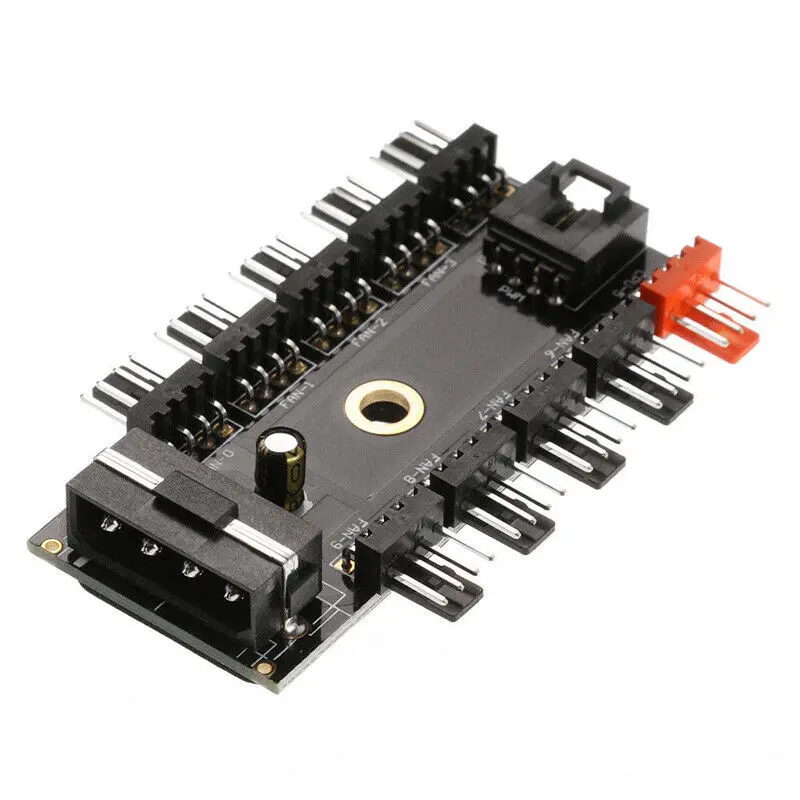 ПК 1 до 10 4Pin Molex Вентилятор охлаждения концентратор сплиттер кабель ШИМ 12В блок