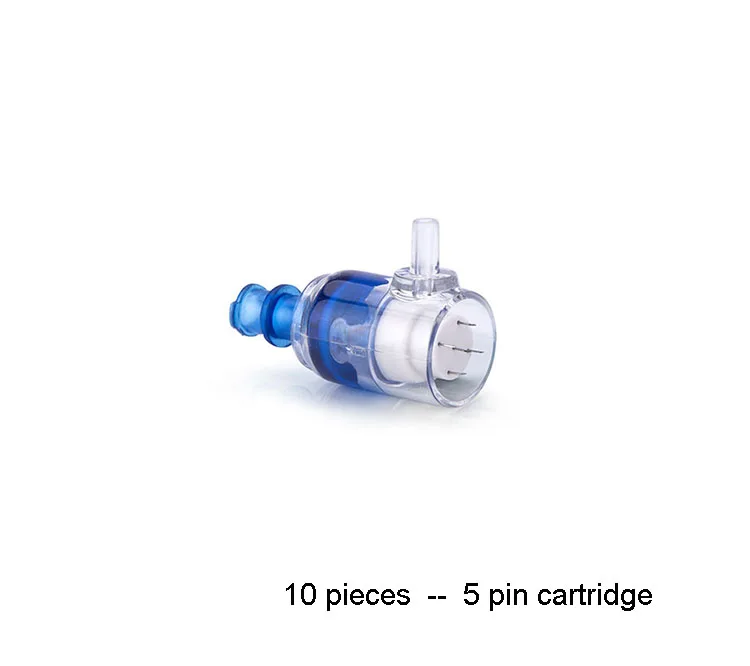 10pcs - 5pin Вода EZ вакуумная мезотерапия masogun инъекции уход за кожей инструмент с головкой иглы-наконечники отрицательное давление красота машина - Цвет: 10pcs - 5pin