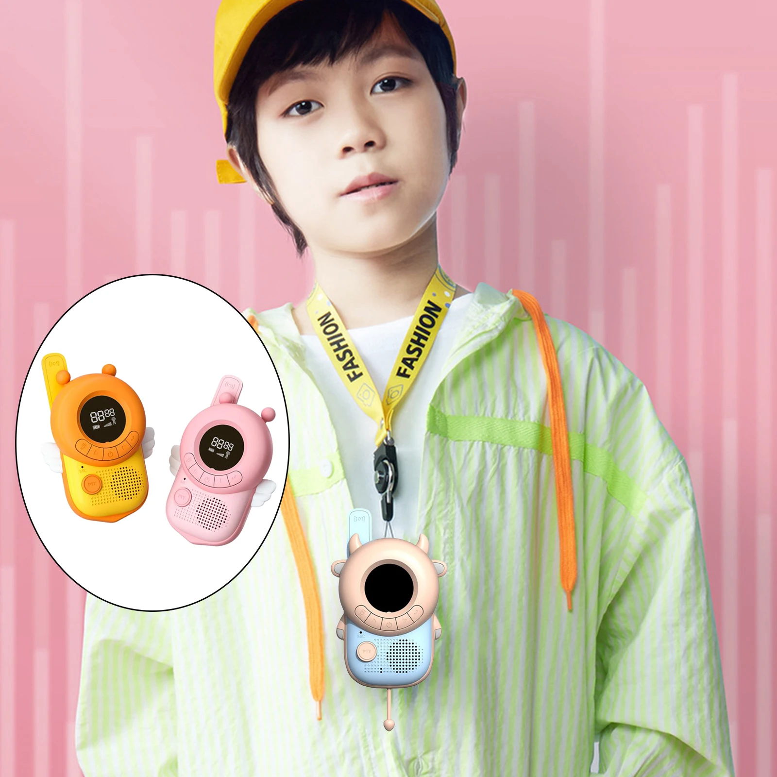 

Handheld Kids Walkie Talkies 3KM Range Outdoor Activity Hiking Toy Gift