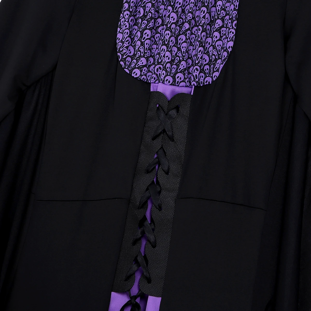 Женские взрослые нечестивые ведьмы косплей костюмы на Хэллоуин скелет шнуровка