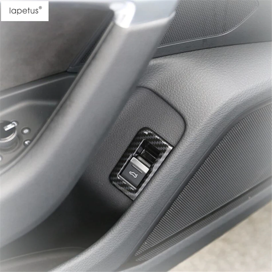 Аксессуары Lapetus подходят для Audi A6 C8 ABS Нижняя отделка багажного отделения дверь кнопка включения питания рамка литьевая крышка комплект Отделка 1 шт