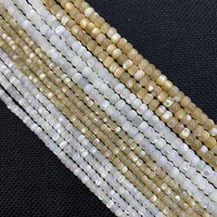 natural freshwater shell beads strand 3x4mm 4x6mm size abacus shaped shell beads for jewelry making necklace button beads