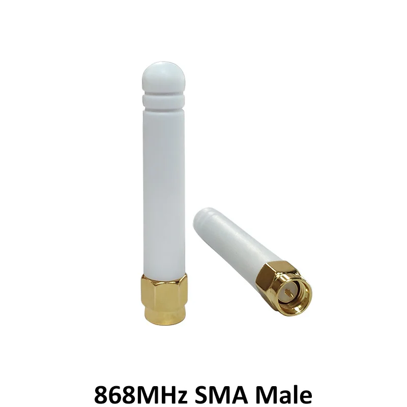 GRANDWISDOM 10pcs 868mhz antenna 2dbi sma male 915mhz lora antene module lorawan ipex 1 SMA female pigtail Extension Cable