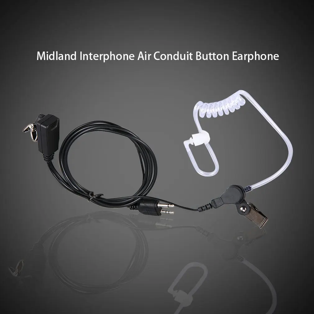 Совместим с 2-контактной кнопкой безопасности в полицейском стиле наушник