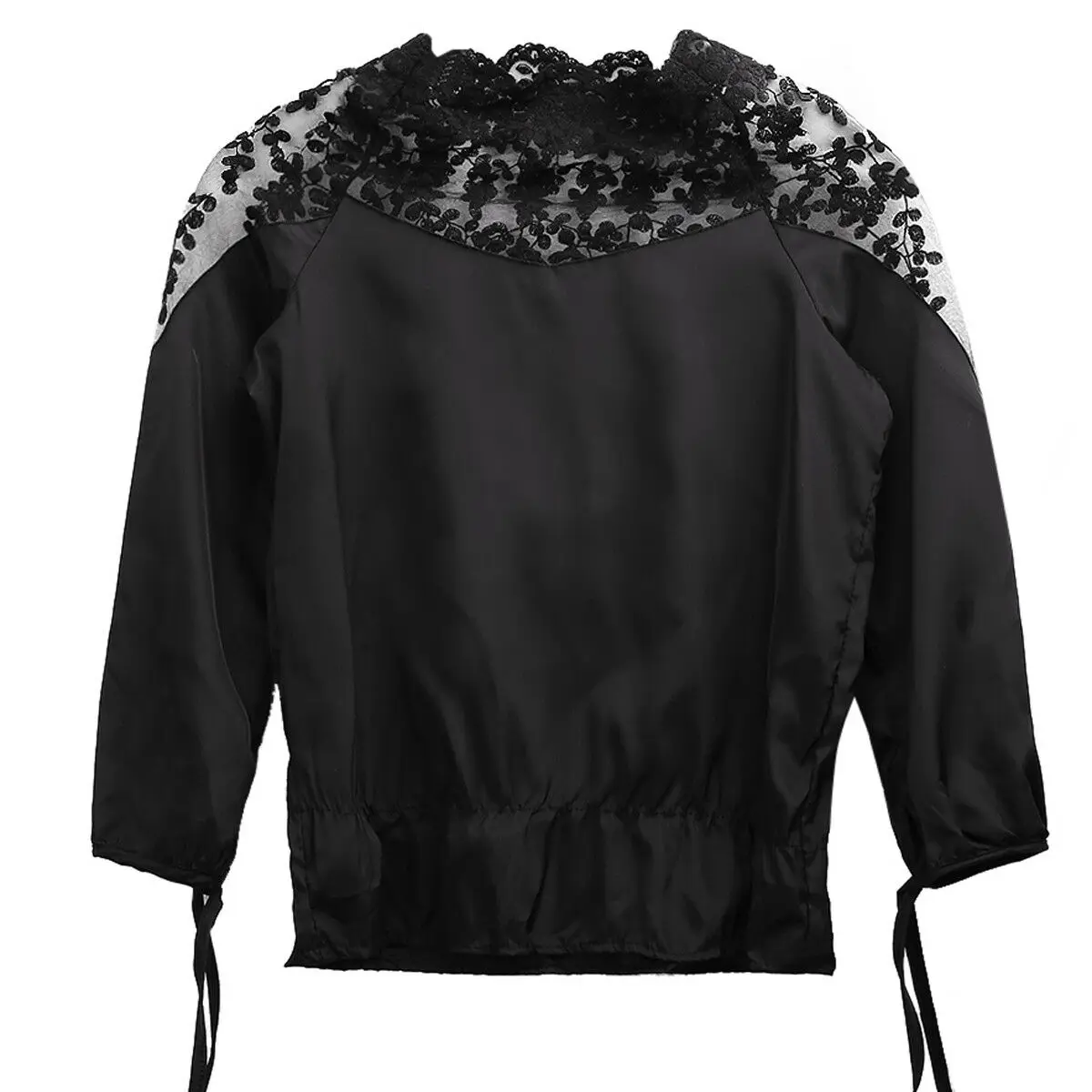 Женская белая сексуальная элегантная кружевная вязанная Лоскутная Блузка