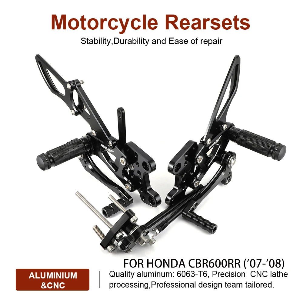 Аксессуары для мотоциклов с ЧПУ высокая подставка ног педали подножки HONDA CBR600RR 2007