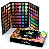 120 colors eyeshadow palette colorful shimmer matte eyeshadow pallete with mirror beauty makeup cosmetic