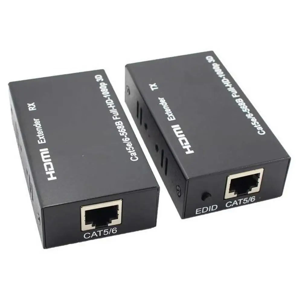 HDMI совместимый удлинитель Cat5e Cat 6 Ethernet IP TCP сигнал в Lan преобразователь 1080p 3D