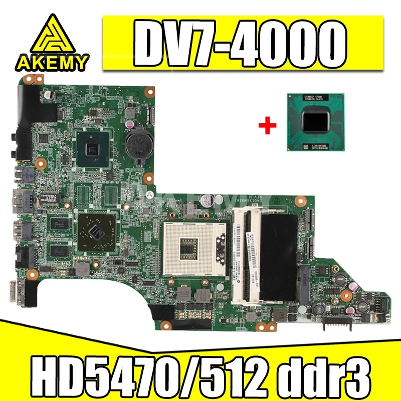 

AKemy материнская плата для ноутбука hp pavilion DV7T DV7-4000 609787-001 hm55 ATI HD5470/512 ddr3 DA0LX6MB6H1 DA0LX6MB6F2