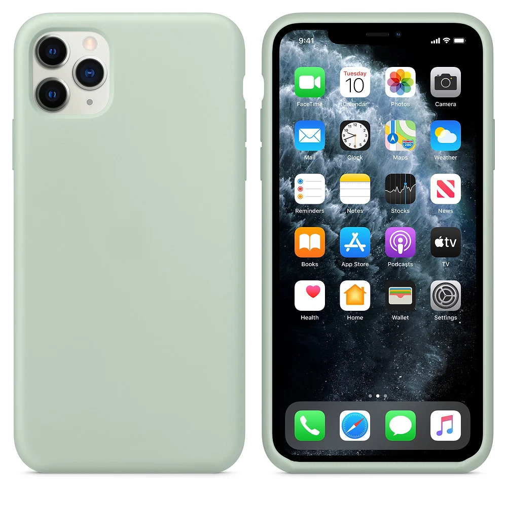 Beryl Чехол для iPhone 11 Pro Max 6 S 6 S 7 8 Plus X R XR XS Max чехол мягкий жидкий силиконовый роскошный милый чехол для iPhone11 11Pro - Цвет: Beryl