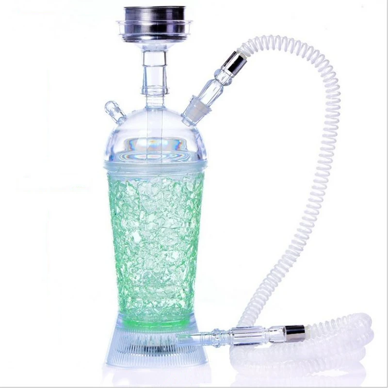 Led 5 цветная акриловая трубка кальян наргиле Completo Chicha кальян арабский кальян набор кальян водяные аксессуары бар домашние Вечерние