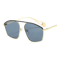 2021 New Shield Sunglasses Women Men Luxury Metal Frame Color Gradients Lens Brand Designer Elegant Hot Selling Sunglasses