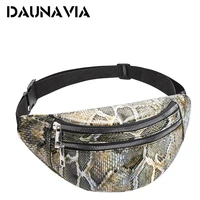 daunavia waist bag women new fashion serpentine belt bag chest bag ladies travel fanny pack designer female belt purse for women
