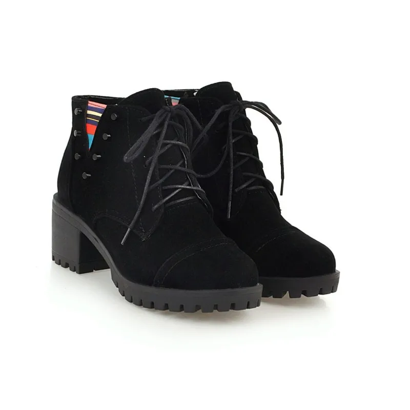 Большой размер Модная обувь с круглым носком Бархатные утепленные Ботинки Martin на