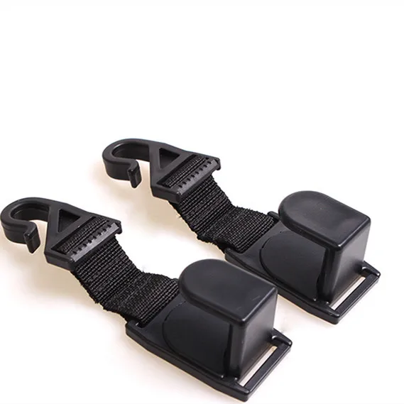 

1pair Car Headrest Hook Seat Back Hanger for Bag Purse Grocery Cloth Portable Multifunction Clips Hooks