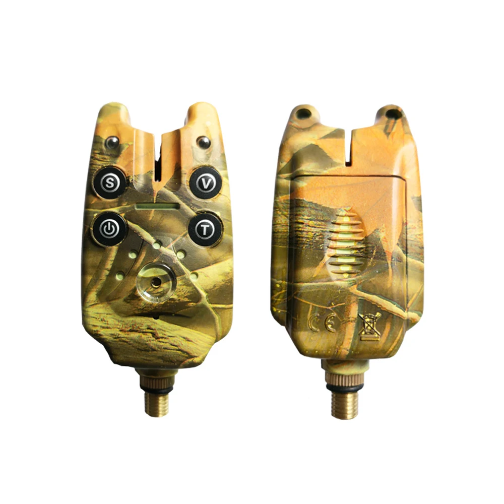 Сигнализатор поклевки рыболовный с 2 светодиодами синий свет Регулируемый тон