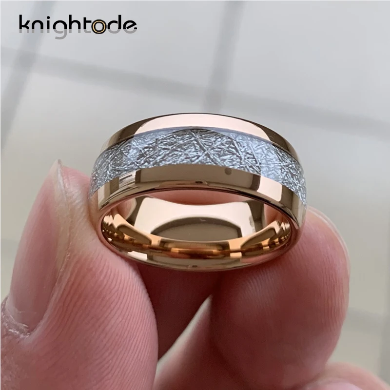 8 мм розовое золото вольфрамовые карбидные кольца с надписью Forever Love обручальные