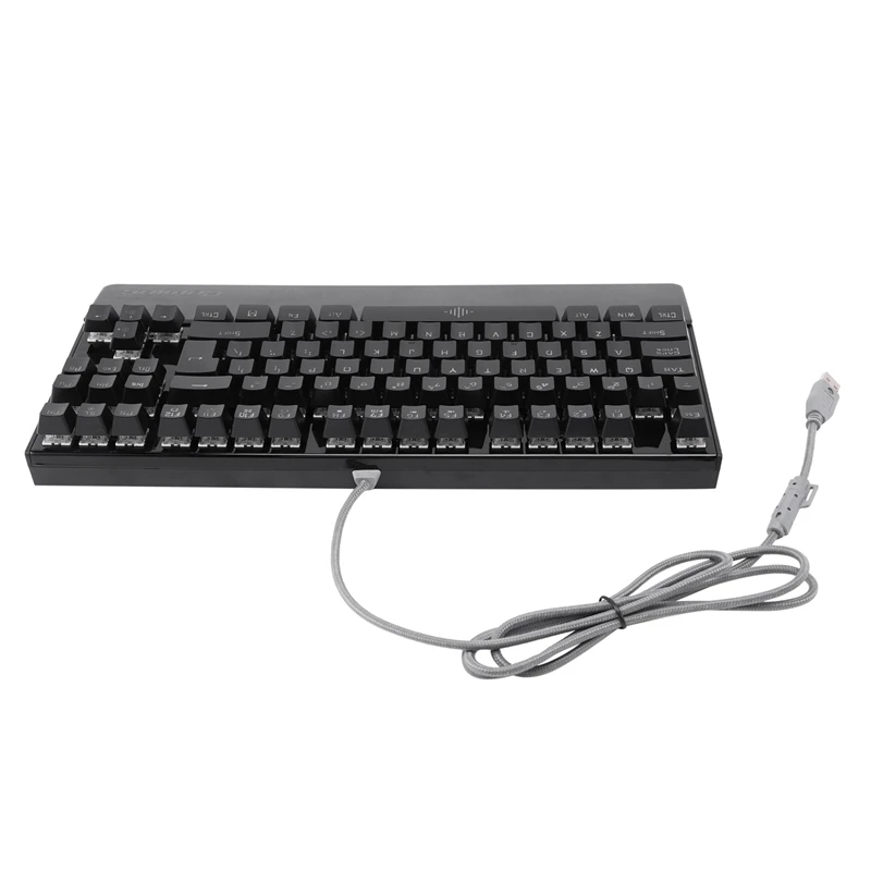 

Игровая механическая клавиатура K28 с подсветкой, цветная проводная USB клавиатура со светодиодной подсветкой, с 26 клавишами, с защитой от фик...