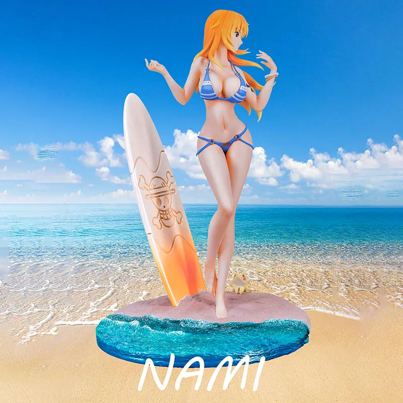 

Anime Figure One Piece Sandy Beach Nami Sexy Girl Figurine Toys PVC Action Figures Collection Model Dolls Toys For Boy Gifts