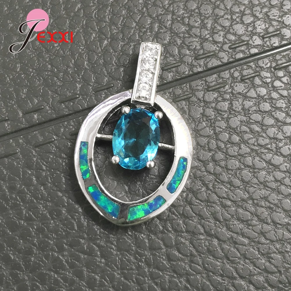 Высокое качество женская мода Опаловый камень украшения в виде сердца кружевное