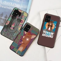 funny cartoon horse phone case for samsung galaxy a51 a71 a52 a72 4g 5g for a51 a71 a52 a72 funda coque carcasa cases back cover